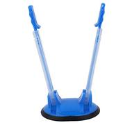 Socobeta Rejilla Holgada, Soporte Ajustable para Bolsas de Almacenamiento de Alimentos de Cocina con Base de Goma, para Bolsas de Plástico de Diferentes Tamaños (Azul)