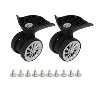 Socobeta Ruedas Giratorias para Equipaje JS 001, Piezas de Repuesto para Maleta, Ruedas de Nailon para Maleta de Viaje con Tornillos, 2 uds. Caminata de Senderismo