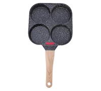 Socobeta Sartén para Huevos de 4 Tazas Sartén Antiadherente Versátil para Cocinar Fácilmente, Ideal para Panqueques y Crepes, 21x19x3cm