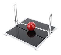 Socobeta Servilletero Elegante Dispensador de Servilletas Cuadrado con Barra Central para Cocina, Mesa de Comedor, Interior y Exterior, 15x15x10,5 Cm (Negra)