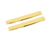 Socobeta Sillín de Guitarra Acústica de Latón, Repuesto de Puente, Accesorios para Instrumentos Musicales de Metal para Guitarras Folclóricas (GL223(2 uds))