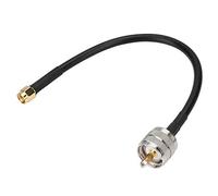 Socobeta SMA a UHF Cable 20CM SMA PL259 Macho a UHF PL259 Macho Línea de cable coaxial RF flexible de cable flexible