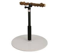 Socobeta Soporte de Juego Telescópico Ajustable para Asiento de Pájaros para Viajes en Interiores y Exteriores, Estación de Loros Segura y No Tóxica para el Cuidado de Pájaros, Madera Resistente