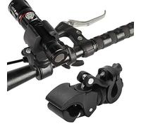 Socobeta Soporte para Linterna de Bicicleta, Abrazadera, Soporte de Montaje para Lámpara de Bicicleta, Bomba de Paraguas, Color Negro