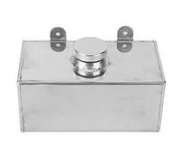 Socobeta Tanque de Botella de Limpiaparabrisas de Aluminio Pulido de 2L, Pieza Universal de Coche para Limpieza y Pulverización de Intercooler