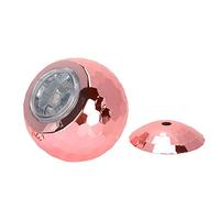 Socobeta Taza de Cóctel Flash Ball, Vaso de Bola Grande de 600 Ml, Taza para Sorber, de Plástico para Beber, de Agua Decorativa para Vino, Cerveza, Cócteles (Oro rosa)