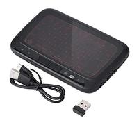 Socobeta Teclado inalámbrico Mini y Panel táctil Muitimedia 2.4G Teclado retroiluminado Control Remoto para TV Box PC