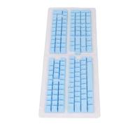 Socobeta Teclas de Teclado de 132 Teclas Perfil OEM Ruso Durable ABS Acabado Mate de Repuesto Ergonómicas para Teclados Mecánicos 132 (Azul)