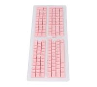 Socobeta Teclas de Teclado de 132 Teclas Perfil OEM Ruso Durable ABS Acabado Mate de Repuesto Ergonómicas para Teclados Mecánicos 132 (Rosa)