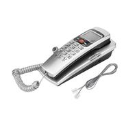 Socobeta Teléfono Teléfono con Cable avanzado Teléfono Fijo Identificador de Llamadas para el hogar y la Oficina(Plata)