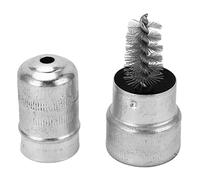 Socobeta Terminal de Batería de Coche, Cepillo de Limpieza de Cables, Alambre de Acero, Herramienta de Eliminación de óxido de Batería de Coche, Portátil, 2 uds.