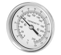 Socobeta Termómetro, Tipo Puntero Termómetro Bimetálico Inofensivo a Prueba de Herrumbre -18-120 ℃ para Exteriores