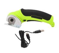 Socobeta Tijeras Eléctricas, Tijeras para Tela Inalámbricas, Cortador Rotativo Recargable para Tela, Alfombra, Cuero, Corte de Papel Kraft, 240RPM (Verde #14)