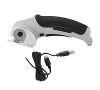 Socobeta Tijeras Eléctricas, Tijeras para Tela Inalámbricas, Cortador Rotativo Recargable para Tela, Alfombra, Cuero, Corte de Papel Kraft, 240RPM (Gris)