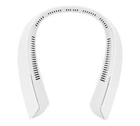 Socobeta Ventilador de Cuello Portátil Manos Libres con Dos Motores sin Escobillas, 3 Velocidades, 6 Horas de Autonomía, Ideal para Viajes, Deportes, Actividades Al Aire Libre y l (Blanca)