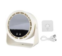 Socobeta Ventilador de Escritorio Montado en la Pared, Circulador de Aire de Mesa, Ventilador Turbo Portátil con Pantalla Digital de 100 Niveles de Velocidad para Viajes en Casa y (Beige)