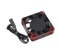 Socobeta Ventilador de Refrigeración de Motor de Coche RC, Alto Rendimiento, 15000RPM, para AXIAL HSP HPI, Plástico de Aluminio Ligero de 40x40mm (Roja)