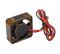 Socobeta Ventilador de Refrigeración de Motor de Coche RC, Disipador Térmico de Plástico de Aluminio Eficiente, 23000RPM para AXIAL HSP HPI (Oro)