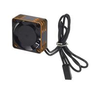 Socobeta Ventilador de Refrigeración de Motor RC Ventilador de Refrigeración ESC Ajustable de Alto Rendimiento para Coches de Control Remoto AXIAL HPI 25 Mm Universal 1 Unidad (Oro)