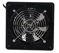Socobeta Ventilador Extractor de Pared de 190 Mm y 40 W, Ventilador de Ventilación de Cocina de bajo Ruido con Motor de Cobre, para el Hogar, Baño, Cocina y garaje. (Negra)