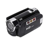 Socobeta Videocámara Digital Videocámara Videocámara 16x HD 32g Tarjeta de Memoria Externa Rotación de 270 °(Negro)