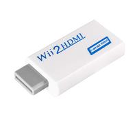 Socobeta Wii a HDMI Converter Adaptador de Wii a HDMI Adaptador Wii a HDMI 720P/1080P Salida Conversor Escala 3.5mm Audio Video Convertidor Adaptador Wii hdmi Wii hdmi Adaptador