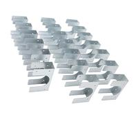 Socobeta Zapata de Perno de Metal de 20 Piezas para Pernos de Madera Individuales, Soporte Adicional para Tuberías de hasta 2-1/2 Pulgadas, Refuerzo Duradero de Acero Inoxidable