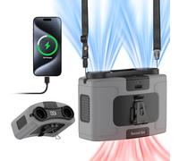 Socool - Ventilador de cintura portátil de 20000 mAh con clip para cinturón, ventiladores personales con batería recargable, ventilador de refrigeración de 40 horas con 10 velocidades y motores duales