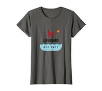 Socorrista Fuera de Servicio Vacaciones Playa Diversión Verano Camiseta, Mujer, Asfalto, XXL