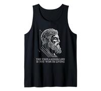 Sócrates Cita el estoicismo Diciendo Filosofía de Vida no examinada Camiseta sin Mangas