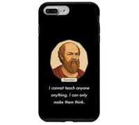 Sócrates Dijo No Puedo enseñar Solo Hacer Pensar a la Gente (Oscuro) Carcasa para iPhone 7 Plus/8 Plus
