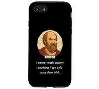 Sócrates Dijo No Puedo enseñar Solo Hacer Pensar a la Gente (Oscuro) Carcasa para iPhone SE (2020) / 7/8