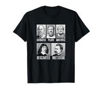 Sócrates Platón Aristóteles Descartes Nietzsche Filosofía Camiseta
