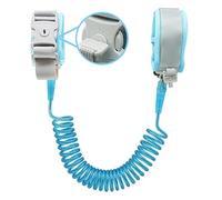 Socub - Muñequera antipérdida (2,5 m), correa transpirable para niños pequeños para seguridad infantil, eslabones de muñeca para niños con cerradura de llave, color azul