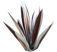 Socueny 1 pieza DIY Metal Agave Planta de Agave Rústico Pintado a Mano de Metal Jardín Decoración Artística 27 cm
