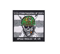 Sod Stormtroopers Of Death Speak English Or Di parche patch bordado con logotipo para planchar de hierro en apliques