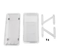 Soda Can Organizer for Refrigerator | 2 Layer Clear Rolling Beverage Container | Expandable Beer Can Holder for Fridge/Pantry/Freezer