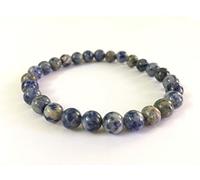 Sodalite Potente pulsera Energizada Ajustable Redondo 6-7.5 mm 27 cuentas redondas de cristal curación por Chakra Balancing....
