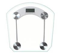 SODANY Báscula de Baño Digital Transparente - Diseño Invisible con Estructura Metálica Reforzada, Plataforma XL (33x33cm), Vidrio Templado 6mm, Alta Precisión 180kg, Pantalla LCD, Incluye Pilas