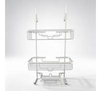 SODANY Estantería de Baño de Aluminio Premium Sin Taladro Organizador de Ducha con Adhesivo Fuerte Reutilizable y Reposicionable Estante Multiusos Resistente al Agua Carga 5kg Certificado CE