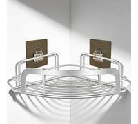 SODANY Estantería de Esquina para Baño sin Taladrar, Soporte de Ducha Adhesivo Multiusos, Carga Máxima 5kg