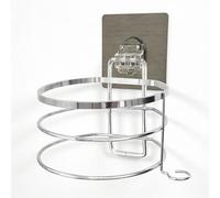 SODANY Porta Secador de Pelo Soporte de Pared Sin Taladrar Autoadhesivo Acero Resistente al Agua Humedad Organizador Baño 5kg