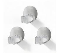 SODANY Soporte para Fregona y Escoba Autoadhesivo, Colgador de Pared sin Taladro en Acero Inoxidable, Clip de Sujeción Fuerte para Cocina y Baño (8.5x8.5cm, Carga 3kg) (3)