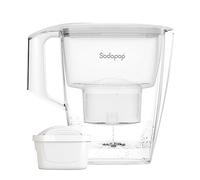 Sodapop Selina - Jarra de filtro de agua con 1 cartucho de filtro, capacidad de 3 l, compatible con Brita®, apta para lavavajillas, color blanco