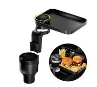 SodaRide Bandeja para portavasos de Coche, expansor de portavasos para Coche, Bandeja Desmontable 3 en 1, Soporte para Bebidas con Base sólida, Accesorios para automóvil Road Trip Essentials, se