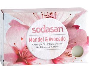 sodasan Jabón Vegetal Bio - Almendras y Aguacate - 100 g sodasan