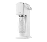 SodaStream Art - Máquina Gasificadora de Agua, con 1 Botella Fuse de 1 L de Plástico Reutilizable y 1 Cilindro de Gas Quick Connect, Hasta 60L de Agua con Gas, Diseño Elegante, Uso Fácil, Color Blanco