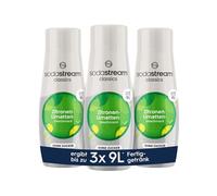 SodaStream 3 jarabes de limón y lima sin azúcar, 1 botella de 9 litros de bebida preparada, preparado en segundos y siempre fresco, 3 x 440 ml