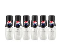 Sodastream, Concentrados Pepsi Max sin azúcar, 100% sabor original, con tapón dosificador, paquete de 6 unidades x 440 ml