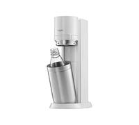 SodaStream Duo Pack - Máquina Gasificadora de Agua Color Negro con 1 Botella Fuse de 1L 1 Botella Fuse Glass de Cristal de 1L y 1 Cilindro de Gas Color Rosa, para Preparar hasta 60L de Agua con Gas
